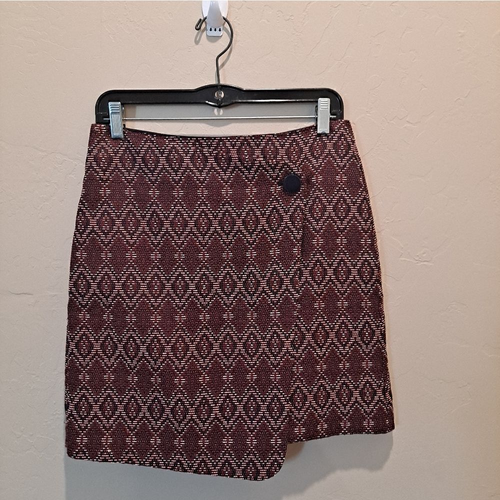 Loft Tapestry Wrap Skirt Size 2